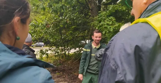 photo  valentin chaline a su répondre à de nombreuses questions.  &copy;  ouest-france 
