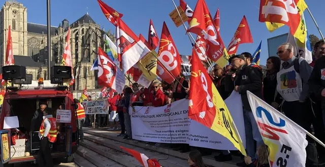 photo  mardi 1er octobre 2024, la cgt, la fsu, solidaires et l’unef appellent à manifester au mans (photo d’illustration).  &copy;  archives ouest-france 