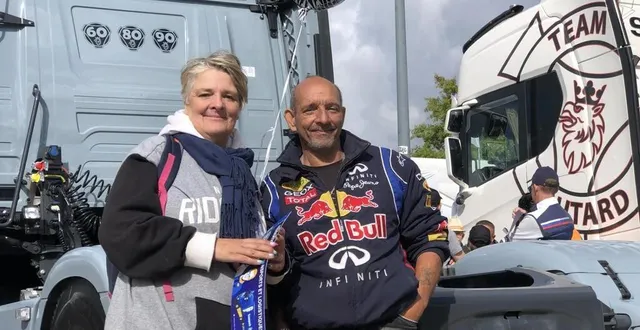 photo  valérie partage la vie d’un chauffeur routier, pour le meilleur et pour le pire.  &copy;  photo le maine libre 