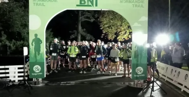photo  120 personnes ont participé à l’ultra-trail de 100 kilomètres du bagnoles trail normandie à bagnoles-de-l’orne, dont le départ a été donné à 4 h du matin dans la nuit de vendredi 27 à samedi 28 septembre 2024.  &copy;  dr 