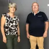 photo  catherine gautier, première adjointe au maire de rouillon et bernard janvier, référent prévention chez groupama. 