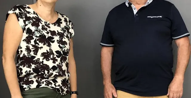 photo  catherine gautier, première adjointe au maire de rouillon et bernard janvier, référent prévention chez groupama.  &copy;  le maine libre 