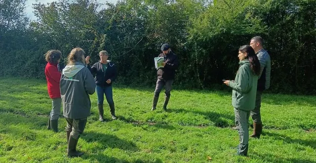 photo  c’est sur la parcelle de stéphanie leviau que le cpie a conduit cette première édition en agroforesterie.   &copy;  le maine libre 