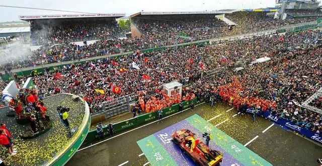 photo  lors des 24 heures du mans 2024, ferrari avait réussi à conserver le titre glané lors de l’édition du centenaire devant près de 330 000 spectateurs.  &copy;  franck dubray / archives ouest france 