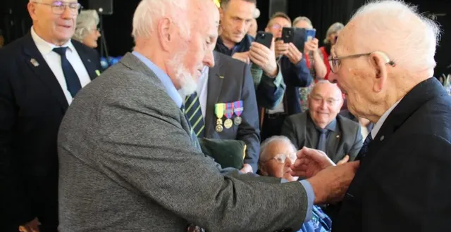 photo  louis boiteau a eu 100 ans dimanche 29 septembre 2024.    &copy;  le maine libre 