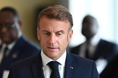photo Emmanuel Macron, le 25 septembre 2024 à New York. LEON NEAL / Getty Images via AFP 