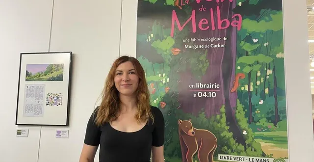 photo  morgane de cadier a reçu le prix vert 2024 dans le cadre du festival faites lire au mans.  &copy;  le maine libre 