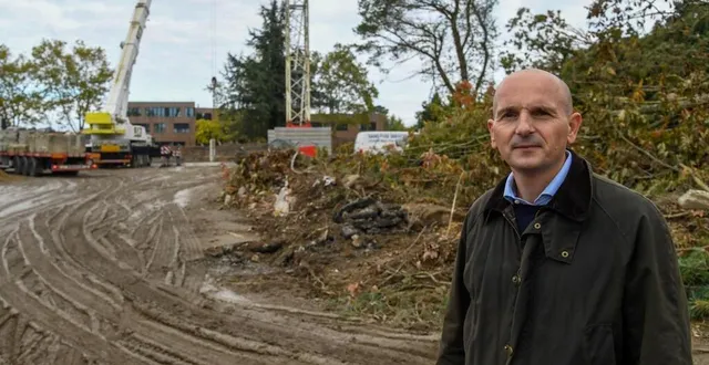 photo  angers, le 2 octobre 2024. emmanuel benoist, le boss d’avl benoist, au cœur du chantier du carré d’orgemont 2 qui vient d’être lancé.  &copy;  laurent combet 