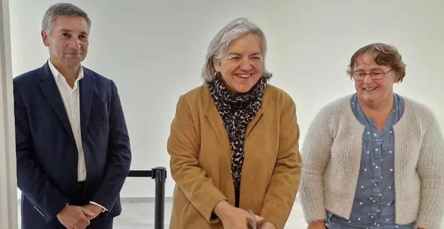 photo  jean-luc legrand, directeur académique de l’orne ; valérie alain, vice-présidente du département chargée de l’éducation ; christelle chapu, principale du collège.  &copy;  ouest-france 