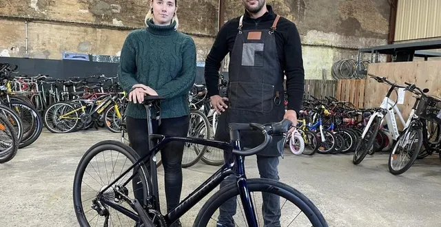 photo  djamel et jennifer ont ouvert high project, un atelier de réparation de vélos, à tuffé-val-de-la-chéronne.  &copy;  le maine libre 