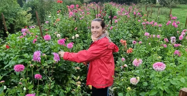 photo  émilie devalance, floricultrice, avait participé aux journées de la fleur française, les 21 et 22 septembre.  &copy;  ouest-france 