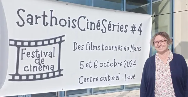 photo  pascale kramarov, responsable de l’activité cinéma et secrétaire de l’association familles rurales. la 4e édition du festival du cinéma sarthoiscinéseries aura lieu les 5 et 6 octobre 2024.  &copy;  ouest-france 