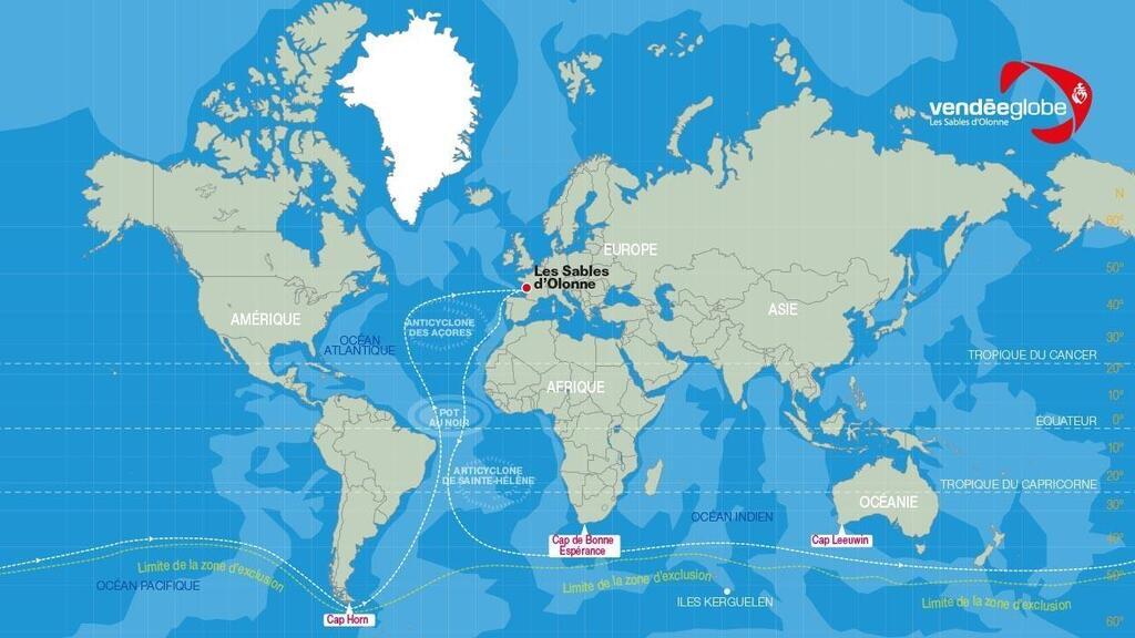 VIDÉO. Vendée Globe 2024 le parcours complet de la 10e édition de ce