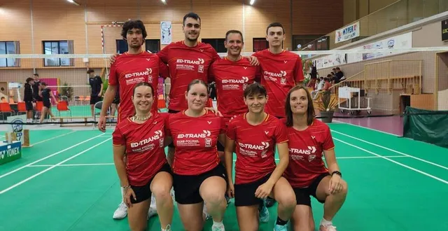 photo  une partie de l’équipe du bam en n3. en haut de gauche à droite : titouan vitrai, benoît bessière, sébastien françois et lucas boilet. en bas : marine ciroux, maëlle le meur, laura moine et marina lepourreau-basco.  &copy;  bam 
