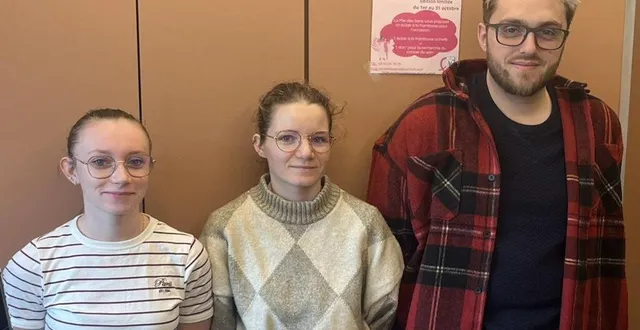 photo  helena (vendeuse), andréa (pâtissière) et david (boulanger).  &copy;  le maine libre 