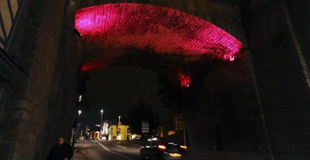 photo  le tunnel sera illuminé de rose pendant tout le mois d’octobre.  &copy;  photo archives le maine libre hervé petitbon 