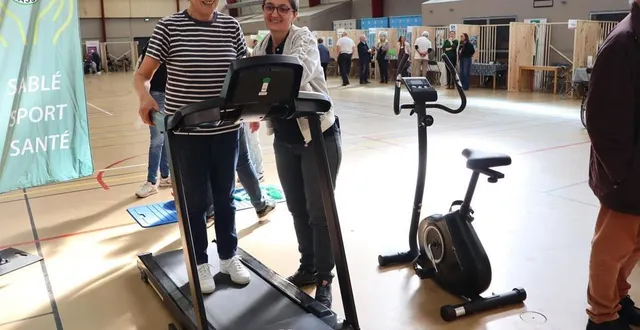 photo  sablé sport santé participait à ce premier salon de l’autonomie qui a eu des difficultés à trouver son public, samedi 5 octobre 2024.  &copy;  ouest-france 