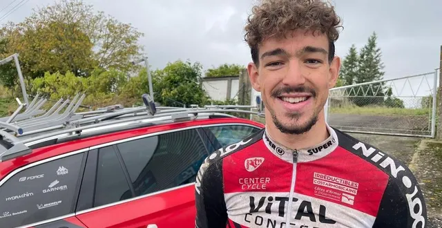 photo  usé par une course rapide, alexandre léauté n’a pas terminé paris-connerré ce dimanche 6 octobre 2024.  &copy;  le maine libre 