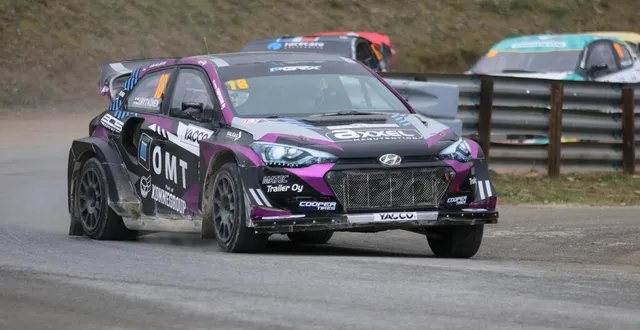 photo  juha rytkönen a remporté le rallycross d’essay en supercars.  &copy;  photo : nathalie douley 
