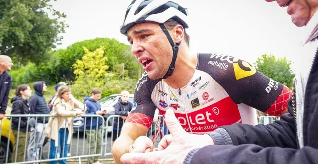 photo  anatole leboucher a remporté une victoire au panache sur paris-connerré.  &copy;  dominique breugnot 