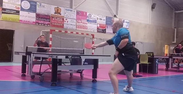photo  deuxième jour de la phase 1 du championnat de ping-pong.  &copy;  ouest-france 