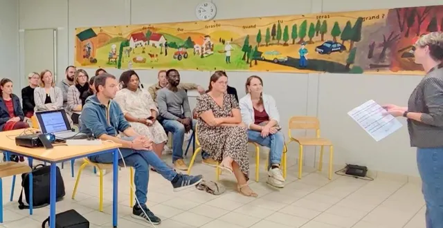 photo  la présidente de l’apel mélanie praizelin a présenté le bilan et les projets à l’assistance.  &copy;  le maine libre 