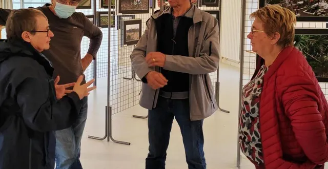 photo  lucette lhériteau, adjointe à la culture, dit toute sa reconnaissance aux membres du club de permanence pour cette exposition.  &copy;  co 