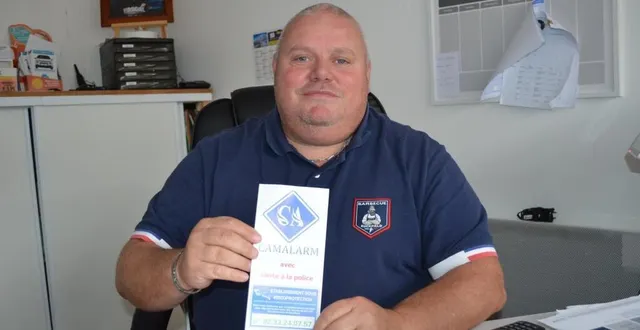 photo  sébastien guibert vient de créer camalarm, son entreprise de sécurité.  &copy;  ouest-france 
