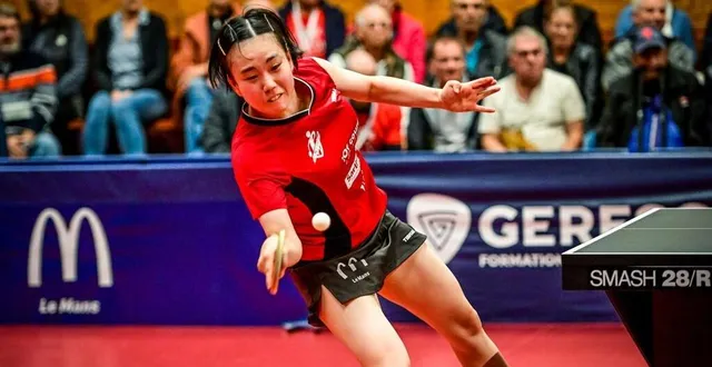 photo  haruna sugita, arrivée samedi au mans, s’est vite intégrée à sa nouvelle équipe pour offrir un spectacle de qualité ce mardi 8 octobre 2024.  &copy;  le maine libre - yvon loué 