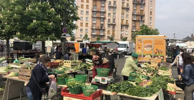 photo  le marché du pâtis-saint-lazare, au mans (sarthe), va déménager pour dix mois à compter du 19 octobre 2024.  &copy;  archives ouest-france 