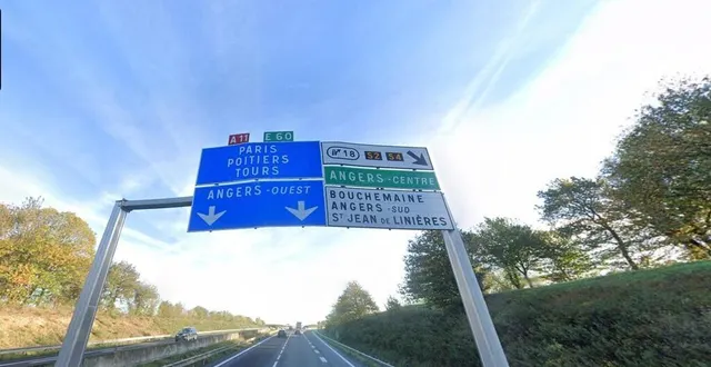 photo  cofiroute va procéder à des travaux entraînant la fermeture de l’a11 dans les deux sens pour plusieurs nuits depuis l’échangeur n°18 jusqu’au n°15.  &copy;  google maps 