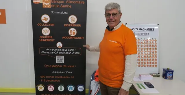 photo  depuis treize ans, jean-claude truffaut partage toutes les valeurs de la banque alimentaire de la sarthe.  &copy;  ouest-france 