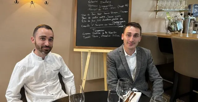 photo  david (à gauche) est en cuisine et simon (à droite) est en salle.   &copy;  le maine libre 