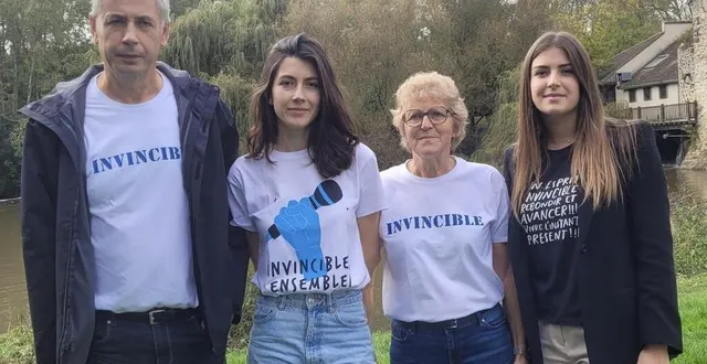 photo  christine papin, entourée de ses deux filles et de son mari.  &copy;  famille papin 
