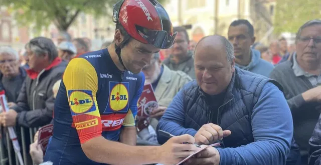 photo  tony gallopin (lidl trek), au 40e critérium de lisieux en juillet 2023, quelques mois avant l’annonce de sa retraite. il sera au départ du trail de la roche d’oëtre, à saint-philbert-sur-orne, dans l’orne  &copy;  ouest-france 