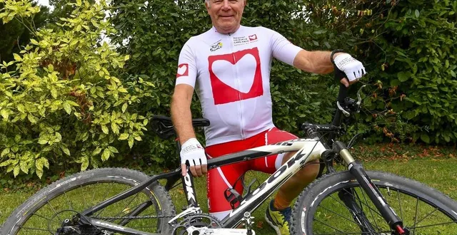 photo  roger legeay prêt pour la 27e édition de la rando qui porte son nom à beau et dont une partie de la recette est reversée à mécénat chirurgie cardiaque. ?  &copy;  photo archives le maine libre – yvon loue 