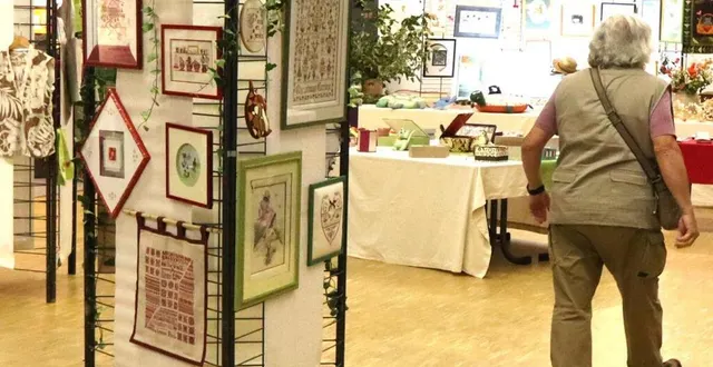 photo  cette exposition a permis de faire découvrir des trésors de broderie.  &copy;  le maine libre 