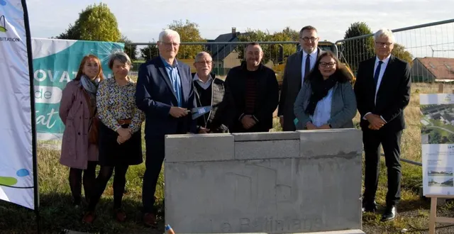 photo  la première pierre de la résidence la petite pêcherie a été posée.  &copy;  ouest-france 