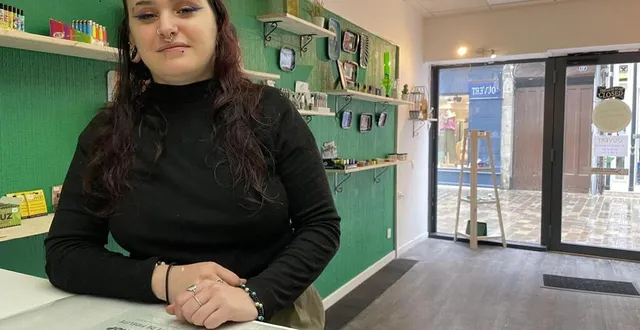 photo  carla-marie lernould ouvre la boutique o’cbd shop, au numéro 14 de la rue aux sieurs, à alençon.  &copy;  ouest-france 