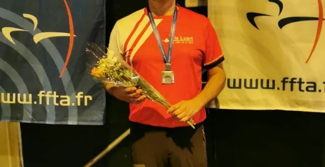 photo  miguel bureau a été sacré vice-champion de france de tir à l’arc.  &copy;  usl le luart 