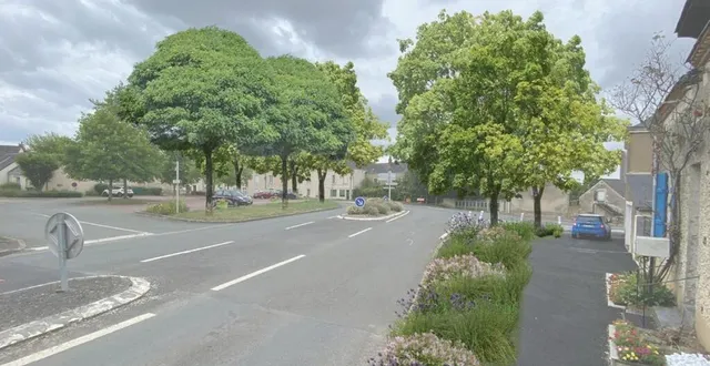 photo  le carrefour des vignes qui lie la d22 et la d239, au cœur de juigné-sur-sarthe, revisité avec plus de végétation, selon l’étude du cabinet zeppelin paysage.  &copy;  document de travail / zeppelin paysage 