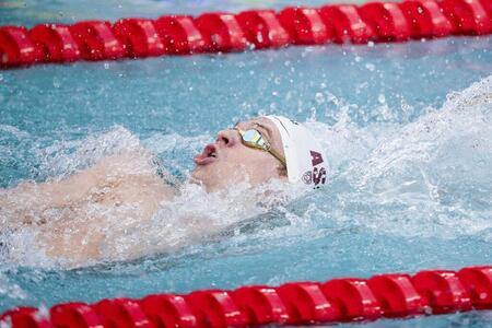 photo Léon Marchand s’est qualifié pour la finale du 200 m 4 nages à Incheon. Photo : ANTHONY WALLACE / AFP 