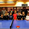 photo  le groupe des u11, avec le service civique, jérémy george et louis allain. 