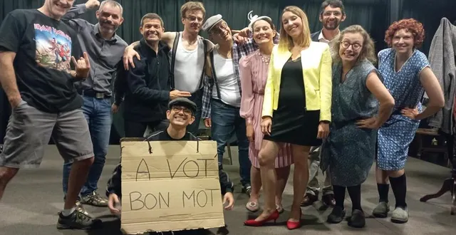 photo  la troupe la coudre aux yeux nouvellement créée est pleine d’enthousiasme.  &copy;  ouest-france 