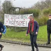photo  samedi 26 octobre à briouze. le collectif 924 lutte contre le projet de 2x2 voies briouze-sevrai. 