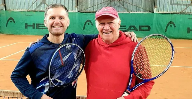 photo  pierrick piccinotti et joël brochet.  &copy;  tc des 4 saisons 