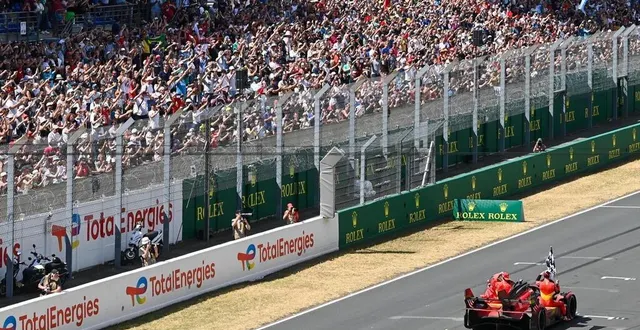 photo  la victoire de ferrari lors du centenaire des 24 heures du mans, en 2023. cette année-là, le prix du billet pour la semaine de course avait sensiblement augmenté par rapport à 2022, passant de 89 € à 102 €.  &copy;  franck dubray / archives ouest france 