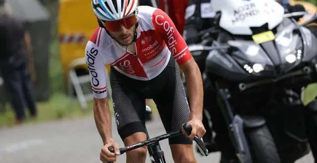photo  guillaume martin, qui rejoindra groupama-fdj cet hiver, passera dans son village d’origine lors du tour de france 2025.  &copy;  photo : thomas samson / afp 