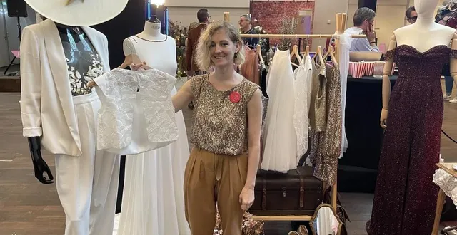 photo  léa charon crée des robes de mariées sur mesure dans son atelier des contes, au mans (sarthe).  &copy;  ouest-france 