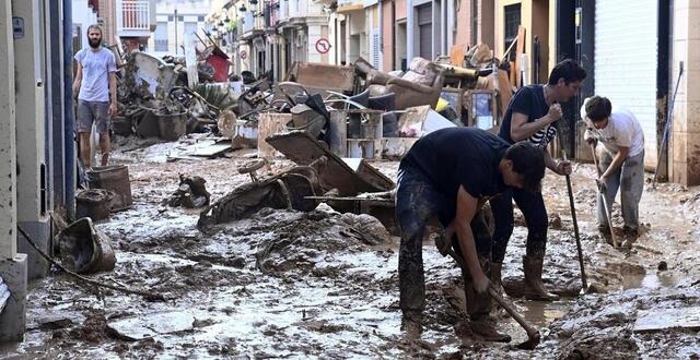 photo valence et le sud-est de l’espagne vivent un drame climatique. © photo : jose jordan / afp
